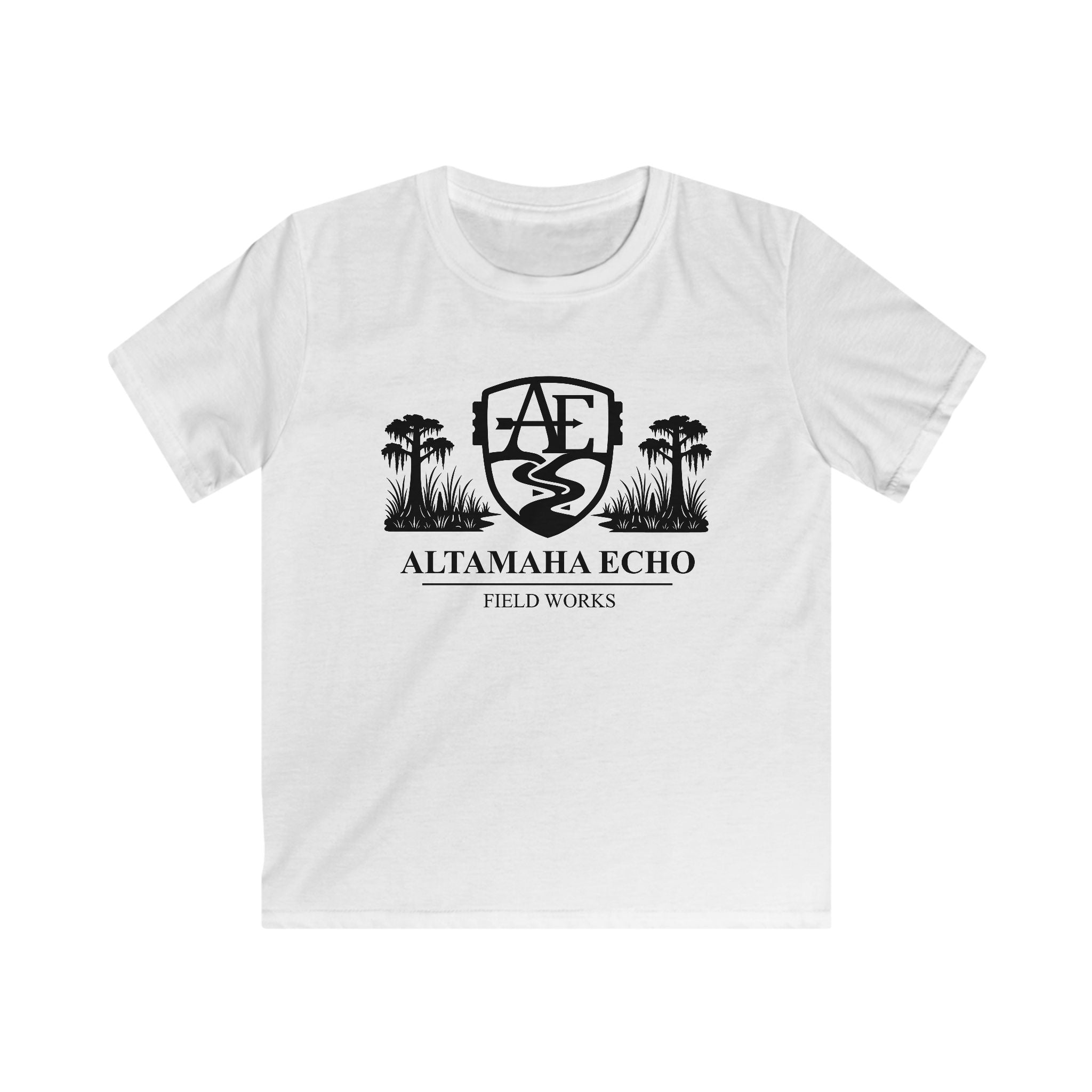 Kids T‑Shirt — Softstyle Plain White Tee