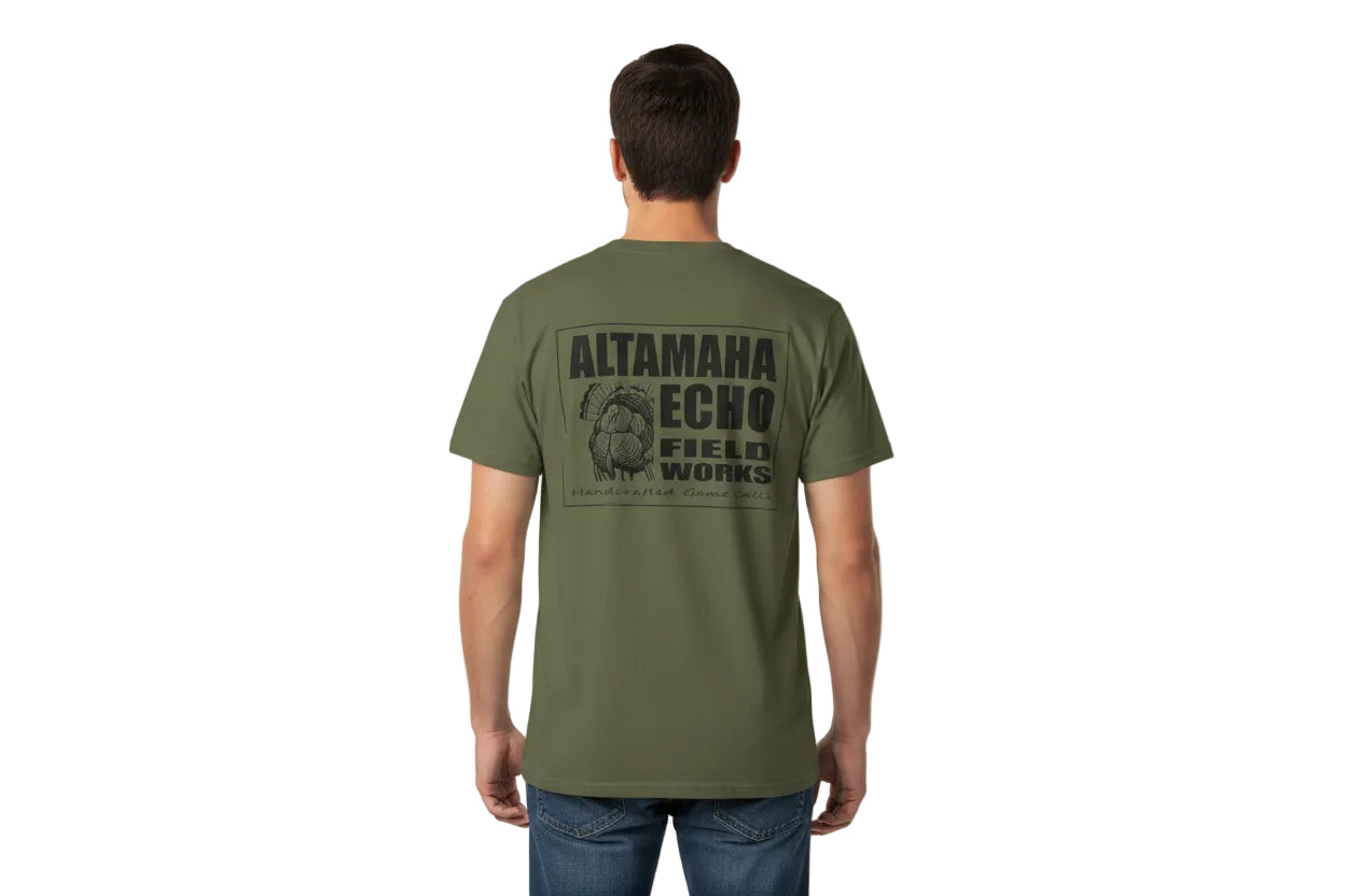 Altamaha Echo Field Works logo T-shirt | Turkey Print