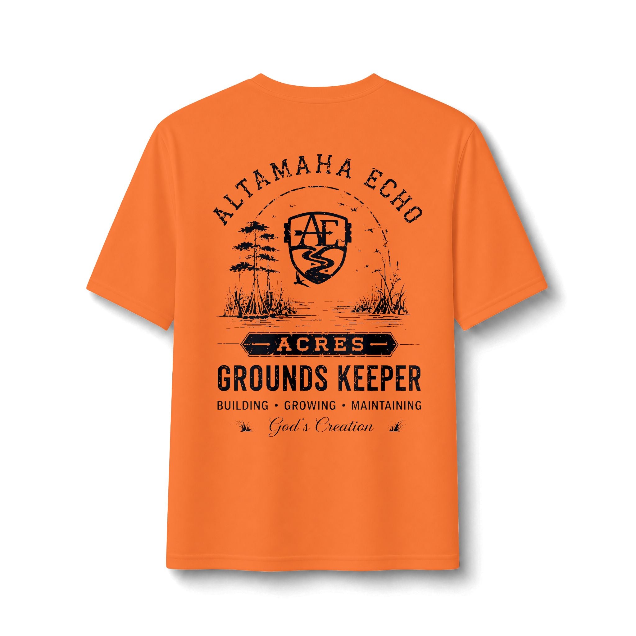 Groundskeeper Performance Tee — Altamaha Echo Acres Logo