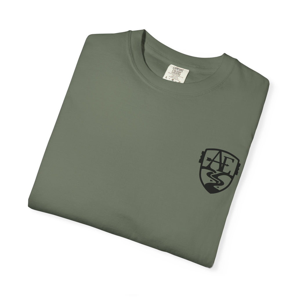 Altamaha Echo Field Works logo T-shirt | Wood Duck Print