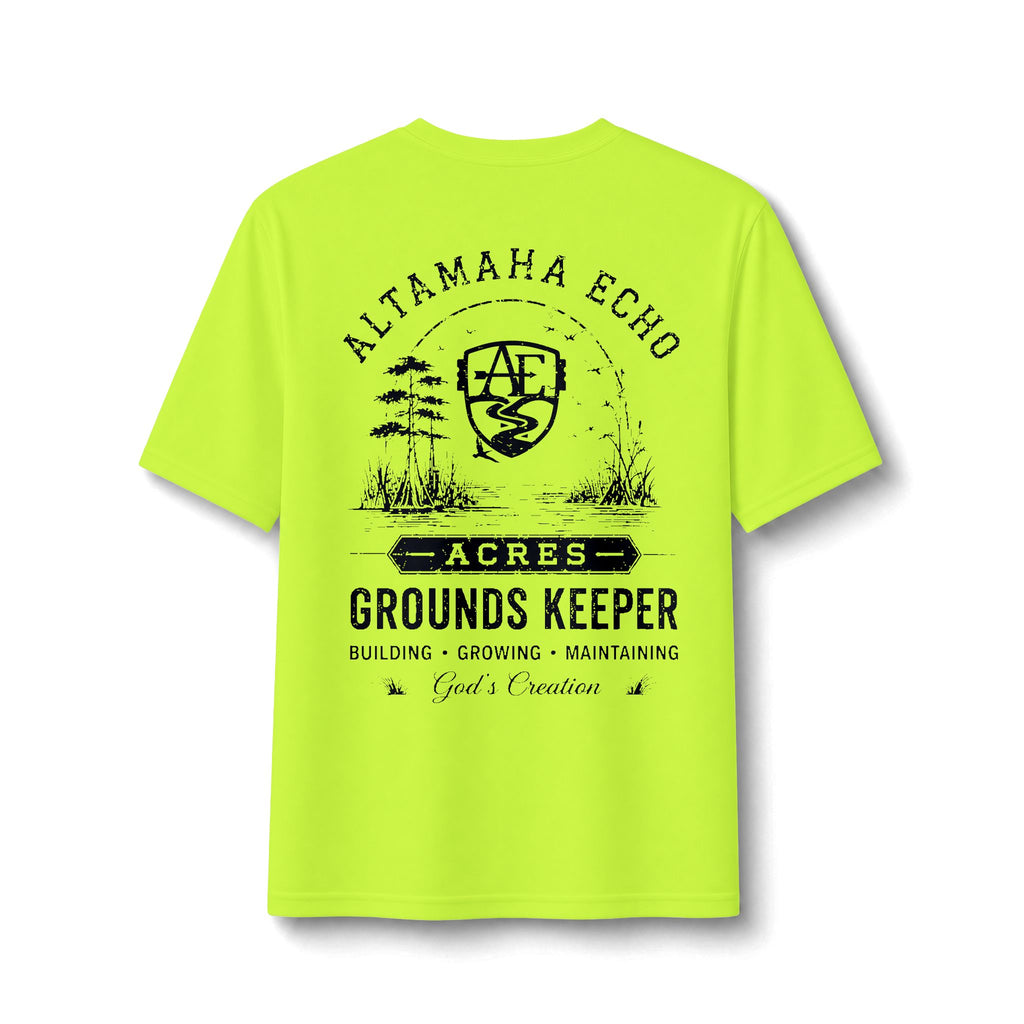 Groundskeeper Performance Tee — Altamaha Echo Acres Logo